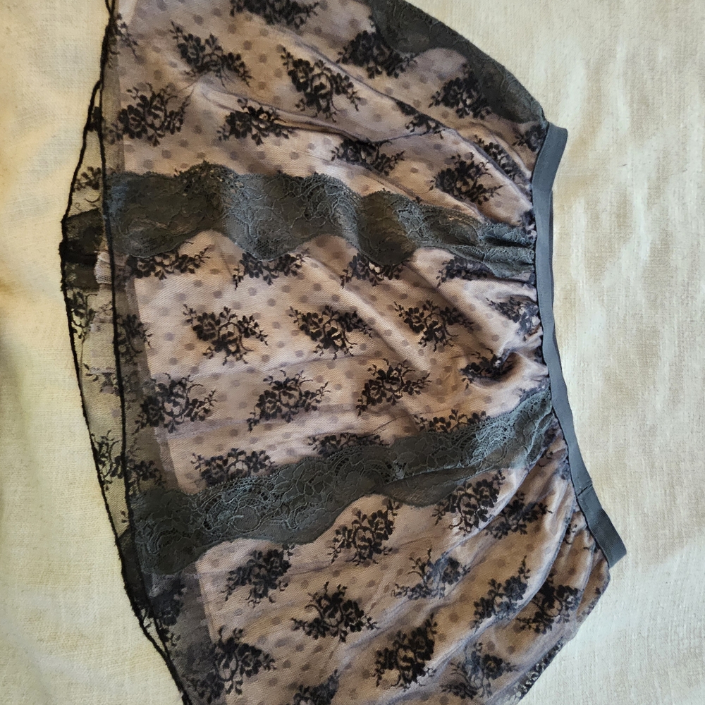 Elegant Black Lace Women's Intimate Skirt